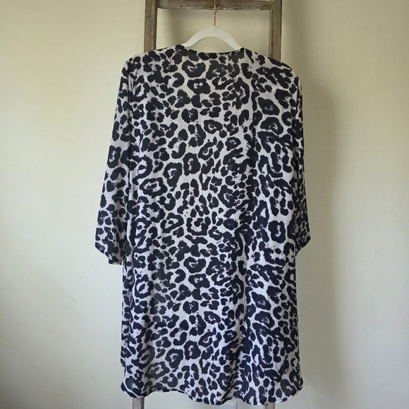 Pink Milly Leopard Print Kimono - Picture 5 of 10